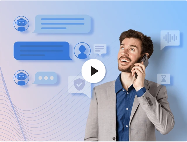 A caller interacting with a conversational virtual assistant